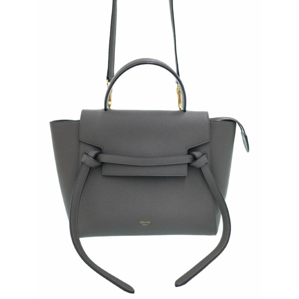 Celine Belt 2WAY Bag grained calfskin leather